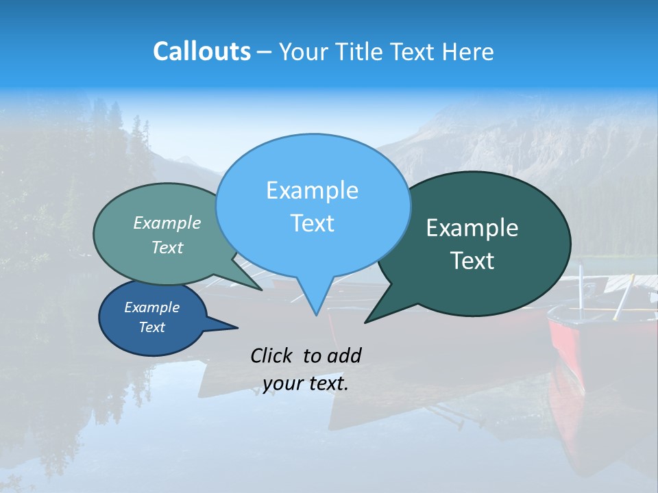 Outdoors Small Crafts Banff National Park PowerPoint Template