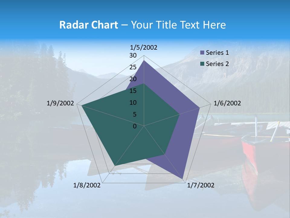Outdoors Small Crafts Banff National Park PowerPoint Template