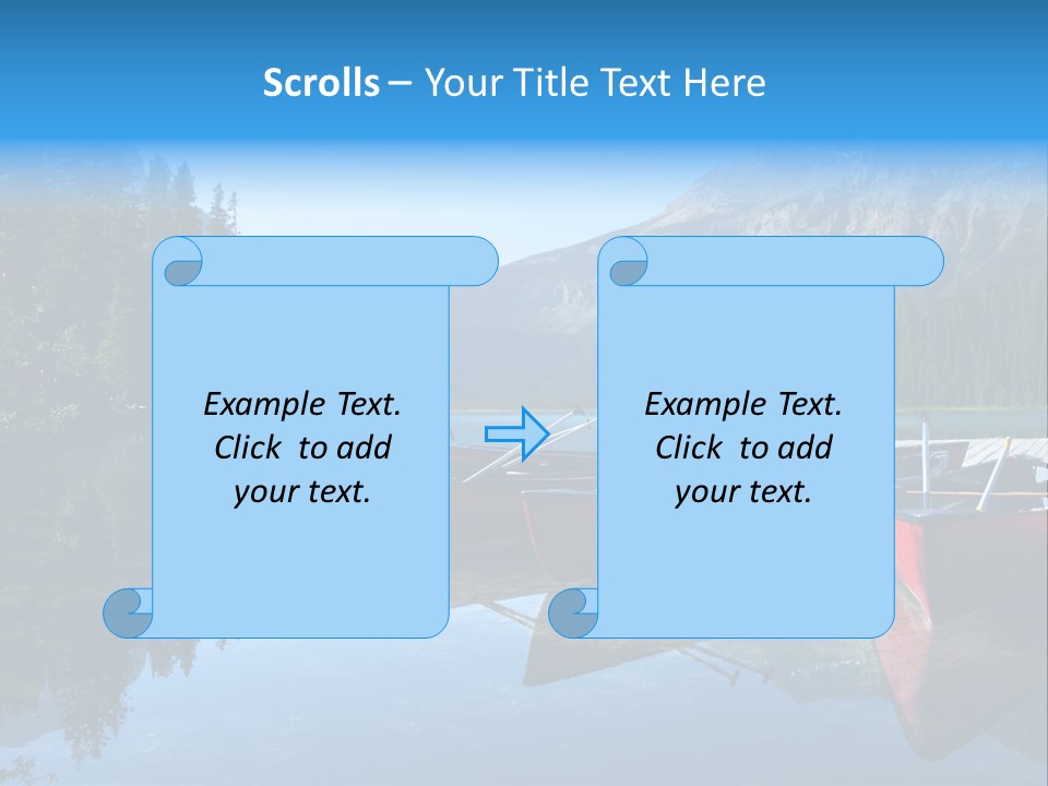 Outdoors Small Crafts Banff National Park PowerPoint Template