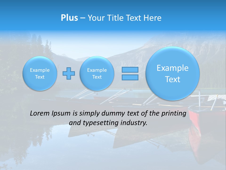 Outdoors Small Crafts Banff National Park PowerPoint Template