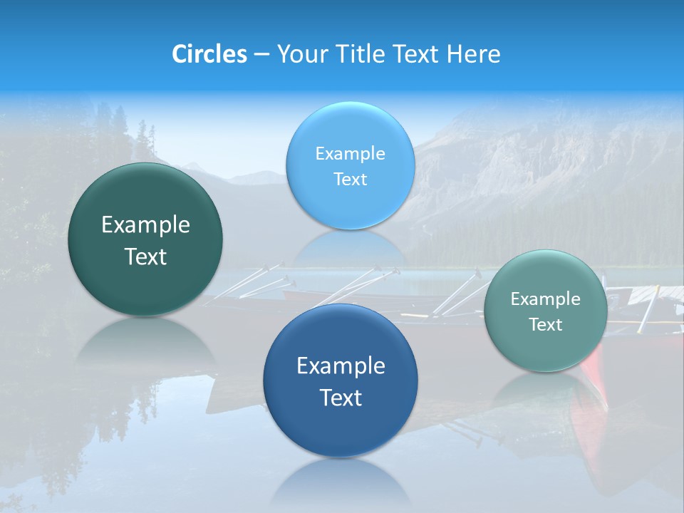 Outdoors Small Crafts Banff National Park PowerPoint Template