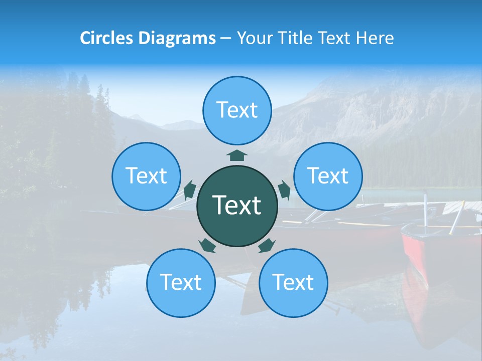 Outdoors Small Crafts Banff National Park PowerPoint Template