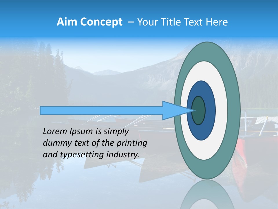 Outdoors Small Crafts Banff National Park PowerPoint Template