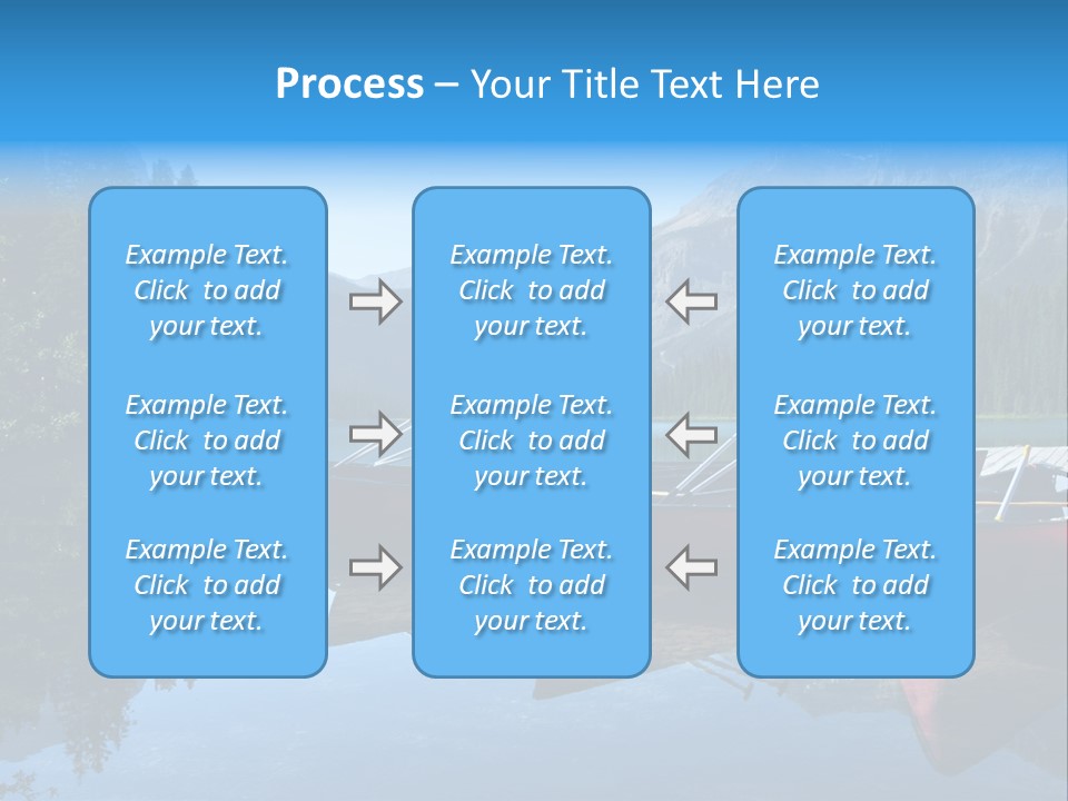 Outdoors Small Crafts Banff National Park PowerPoint Template