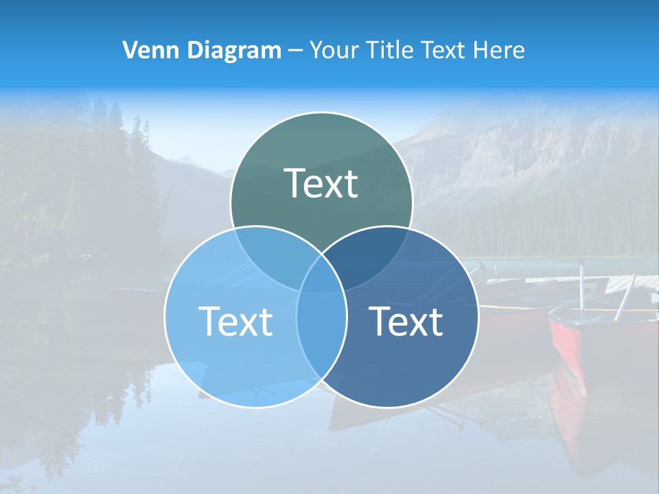 Outdoors Small Crafts Banff National Park PowerPoint Template