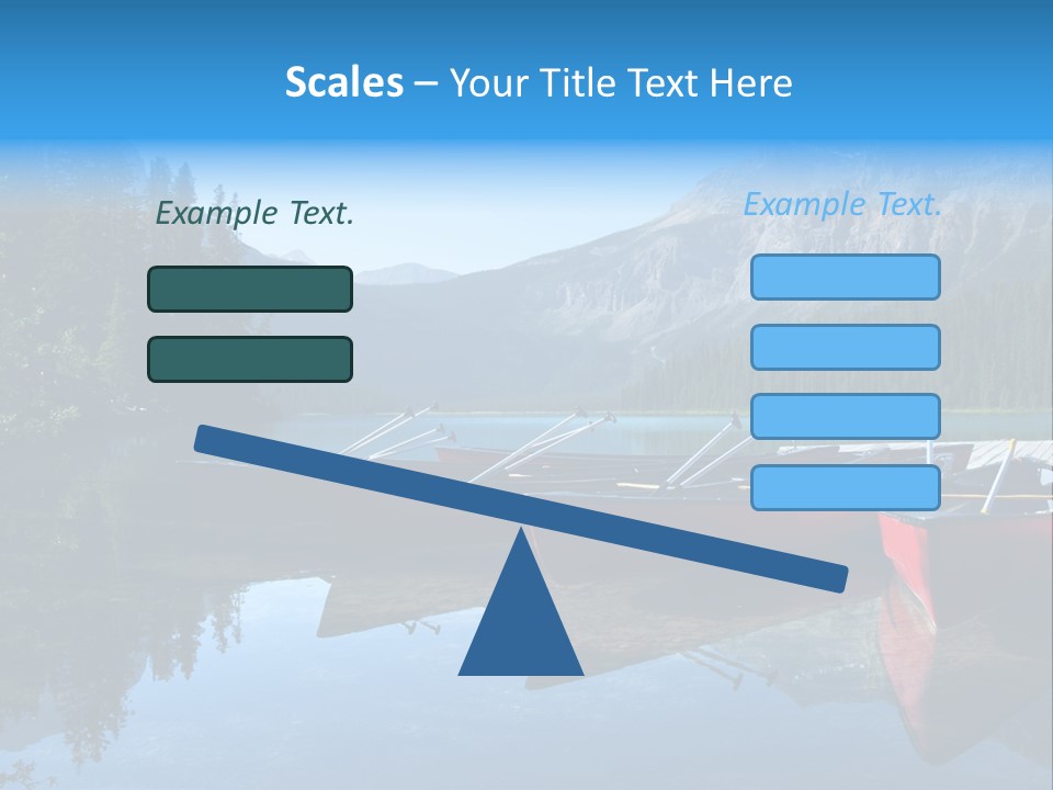 Outdoors Small Crafts Banff National Park PowerPoint Template
