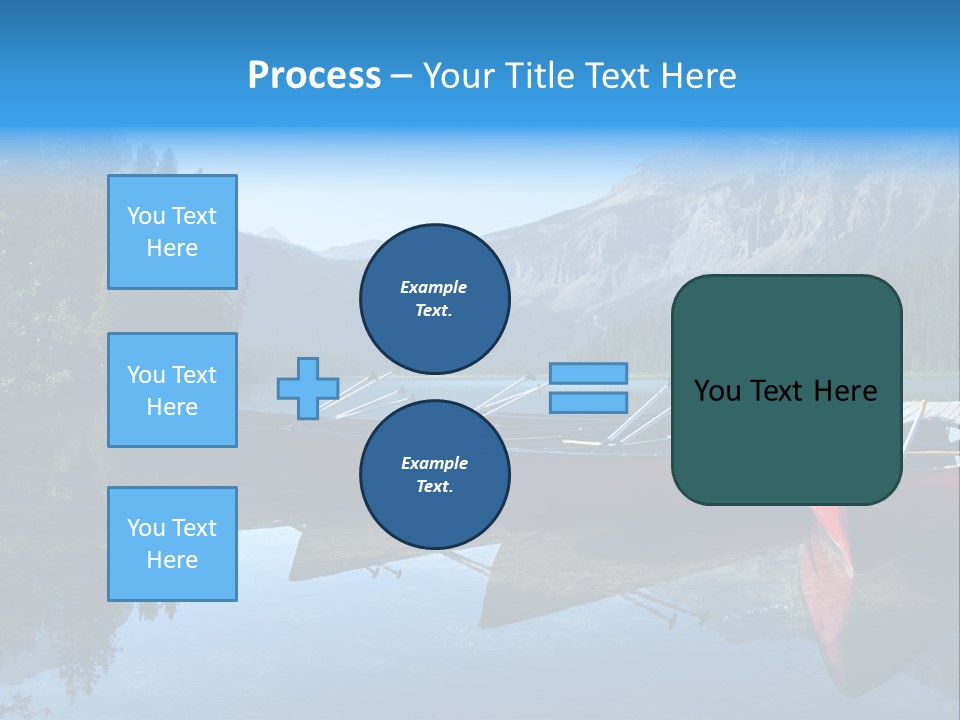 Outdoors Small Crafts Banff National Park PowerPoint Template