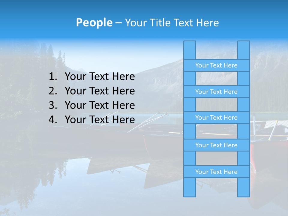 Outdoors Small Crafts Banff National Park PowerPoint Template