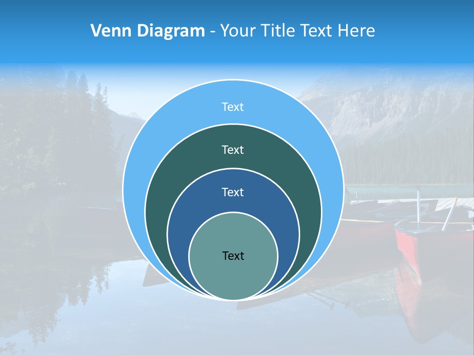 Outdoors Small Crafts Banff National Park PowerPoint Template