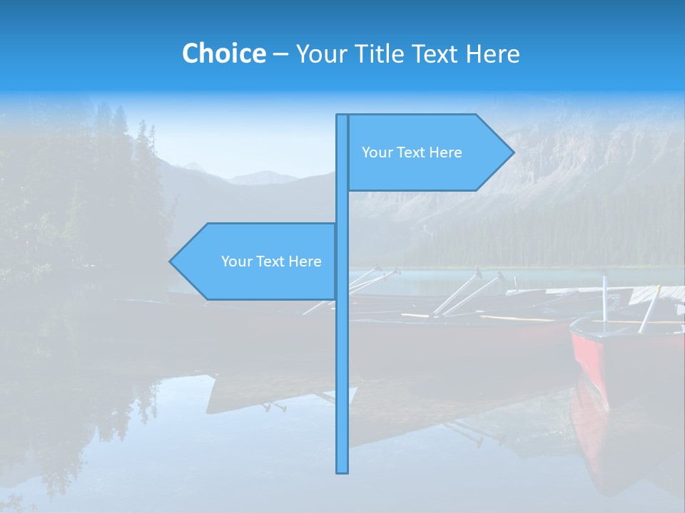 Outdoors Small Crafts Banff National Park PowerPoint Template