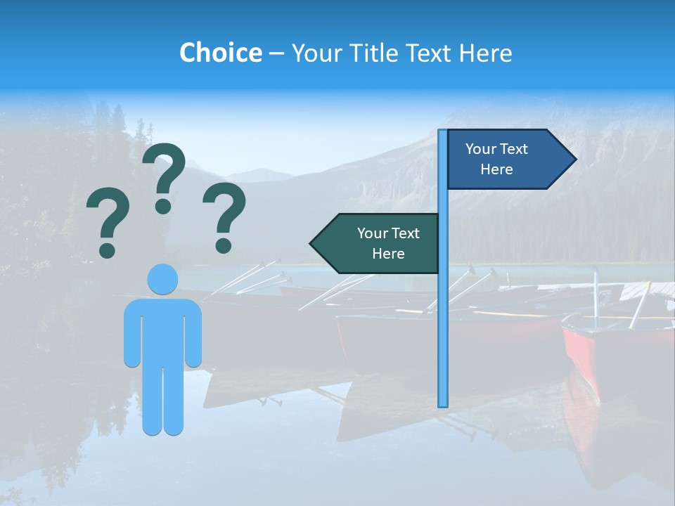 Outdoors Small Crafts Banff National Park PowerPoint Template