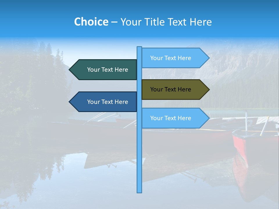 Outdoors Small Crafts Banff National Park PowerPoint Template