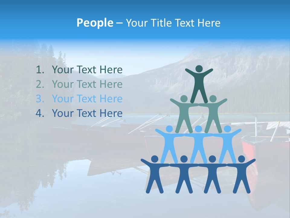 Outdoors Small Crafts Banff National Park PowerPoint Template