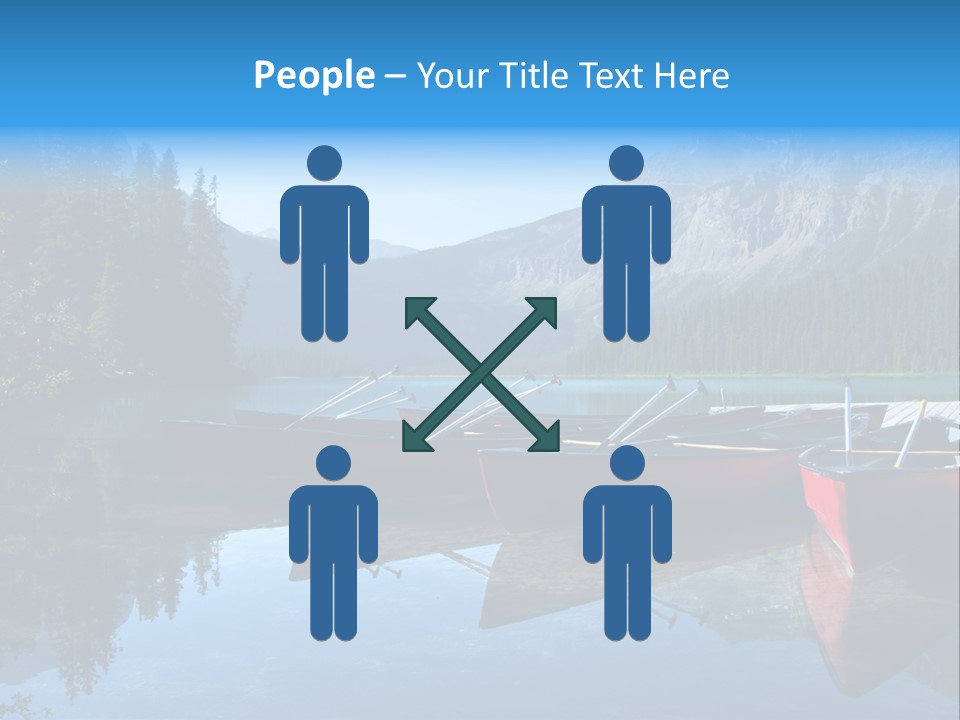 Outdoors Small Crafts Banff National Park PowerPoint Template