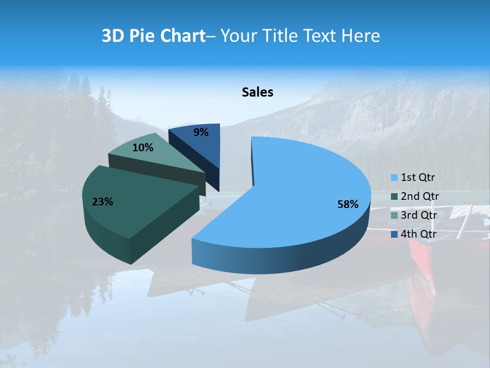 Outdoors Small Crafts Banff National Park PowerPoint Template