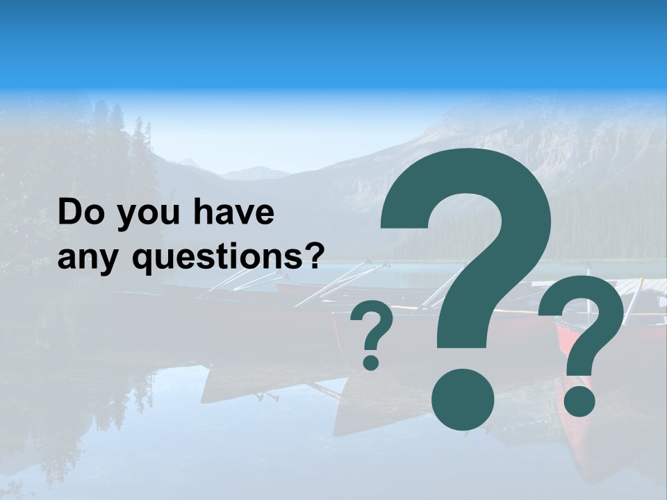 Outdoors Small Crafts Banff National Park PowerPoint Template