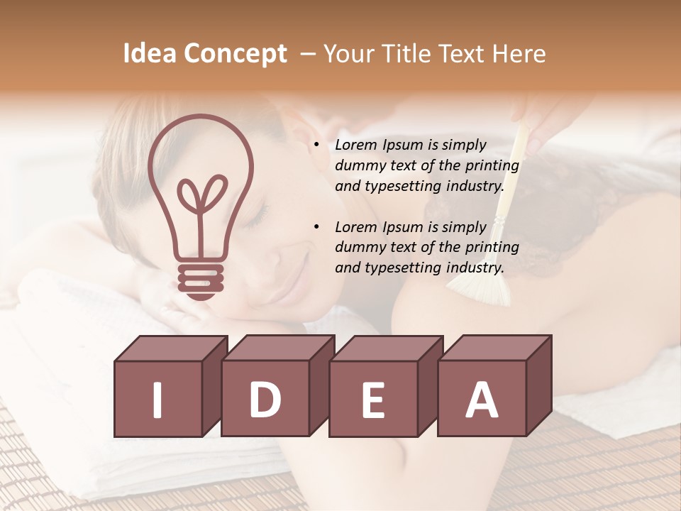 Natural Female Cream PowerPoint Template