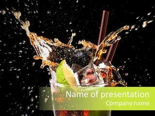 Cocktail Bar Cuba PowerPoint Template