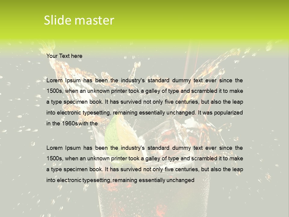 Cocktail Bar Cuba PowerPoint Template