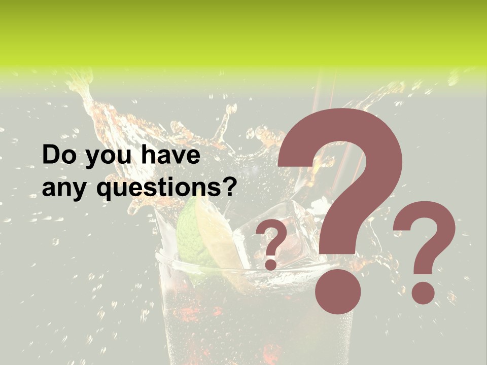 Cocktail Bar Cuba PowerPoint Template