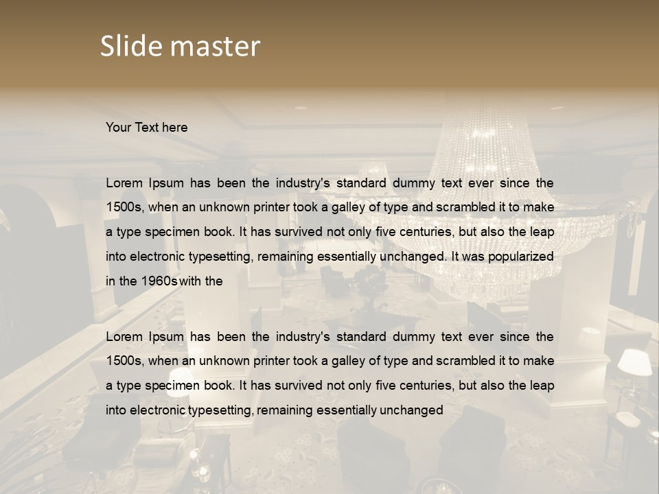 Wide Angle Chairs PowerPoint Template