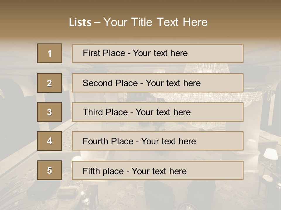 Wide Angle Chairs PowerPoint Template
