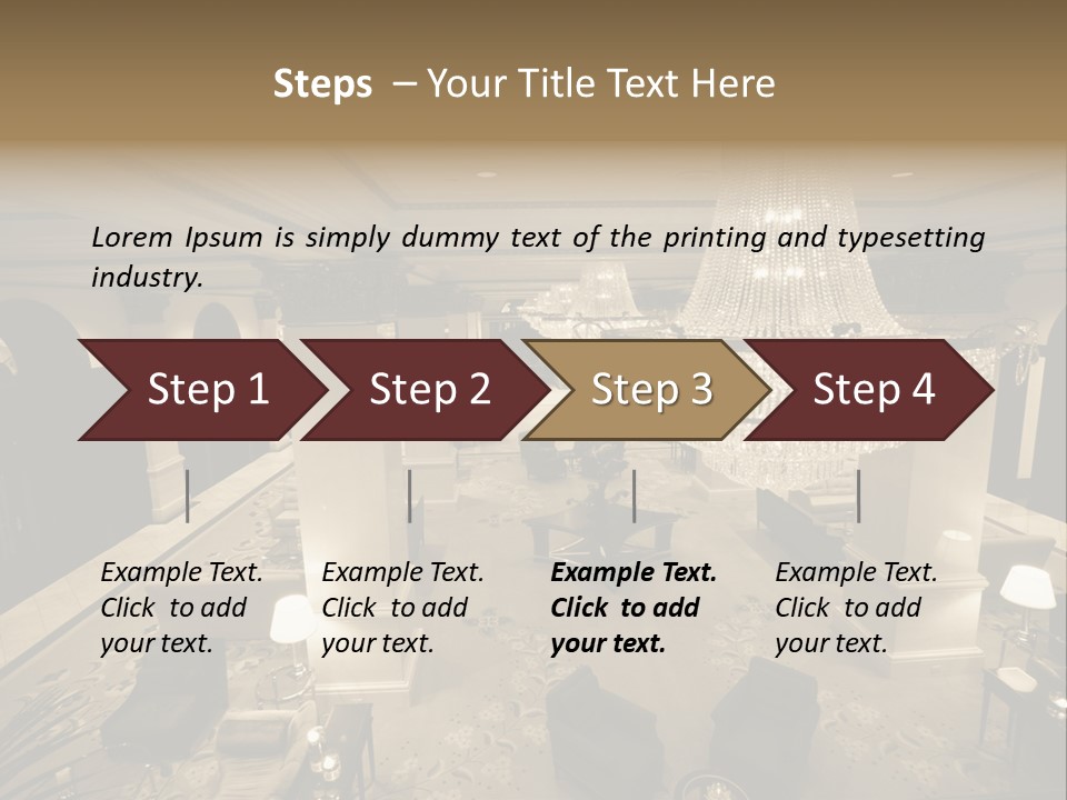 Wide Angle Chairs PowerPoint Template