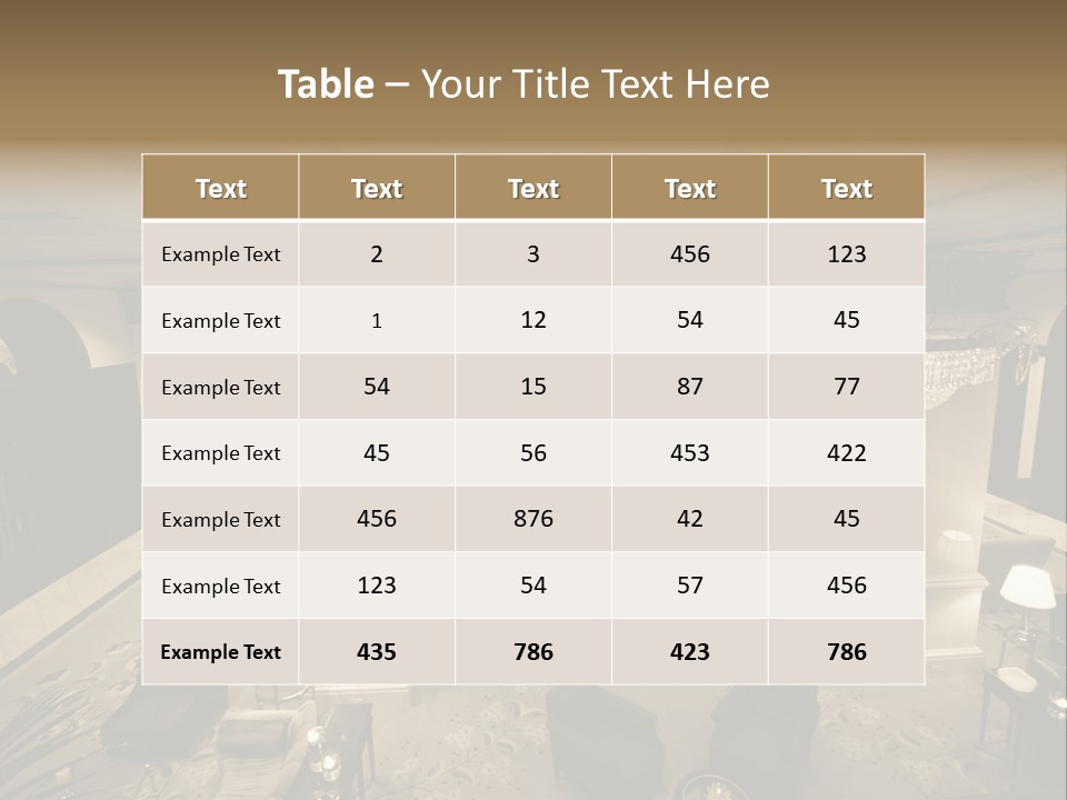 Wide Angle Chairs PowerPoint Template