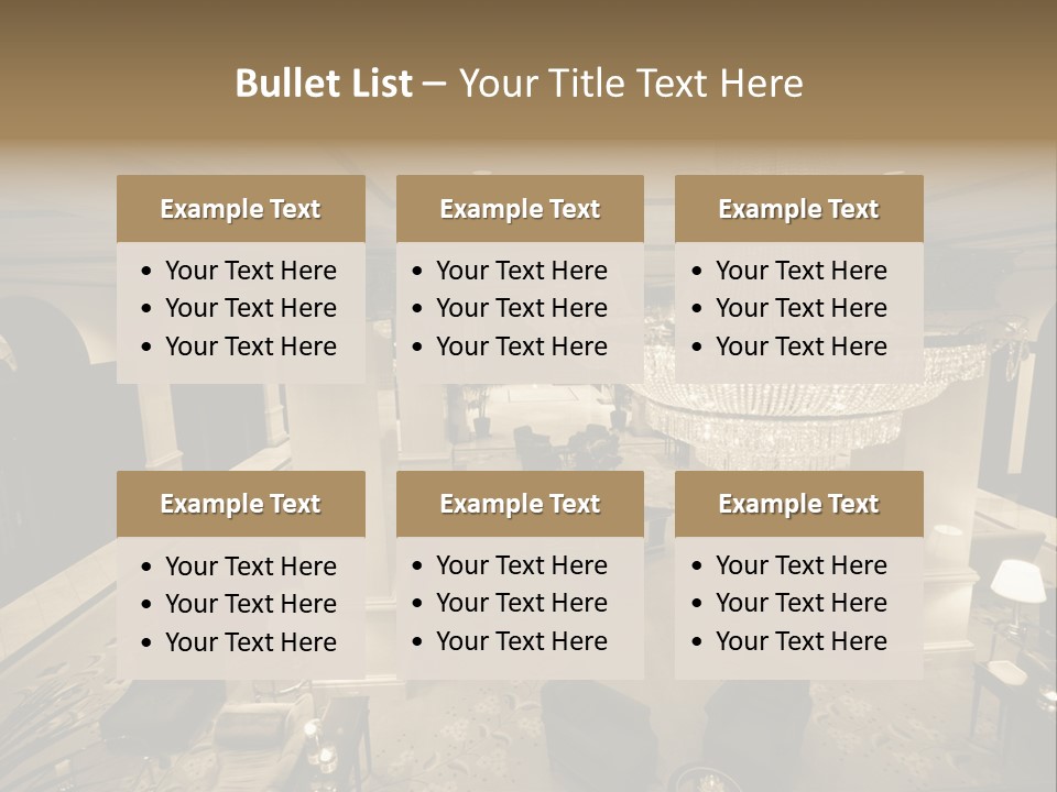 Wide Angle Chairs PowerPoint Template