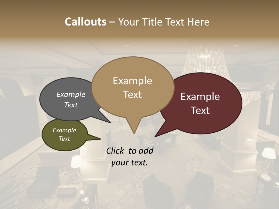 Wide Angle Chairs PowerPoint Template