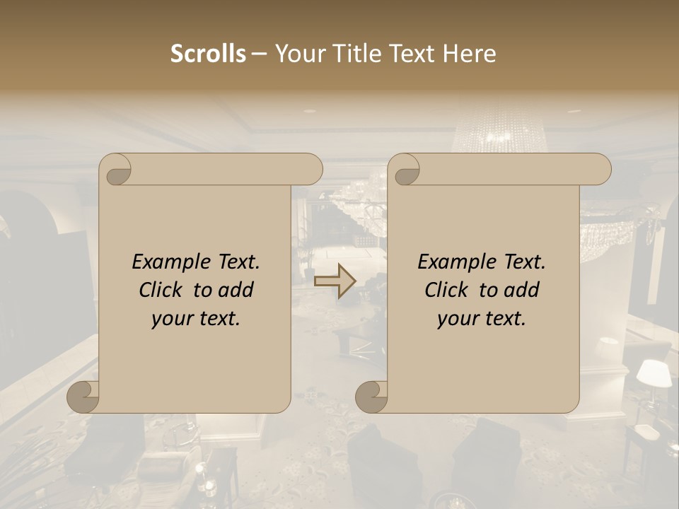 Wide Angle Chairs PowerPoint Template