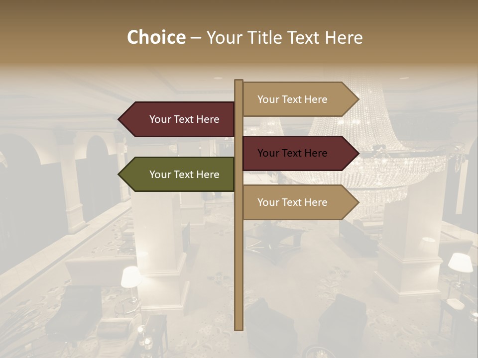 Wide Angle Chairs PowerPoint Template