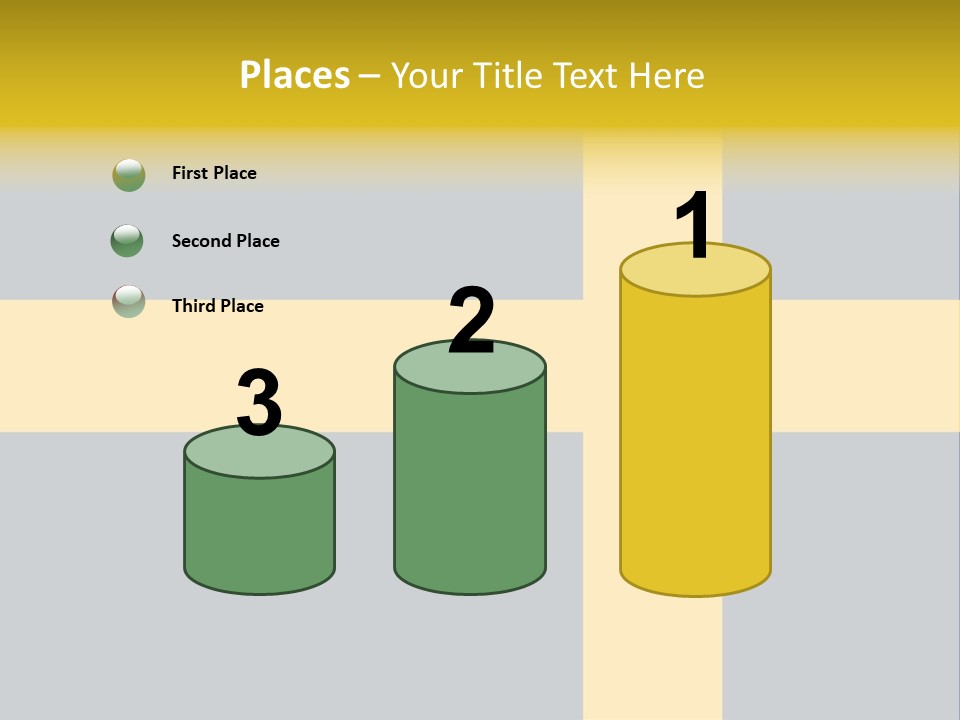 Yellow Flag Nobody PowerPoint Template