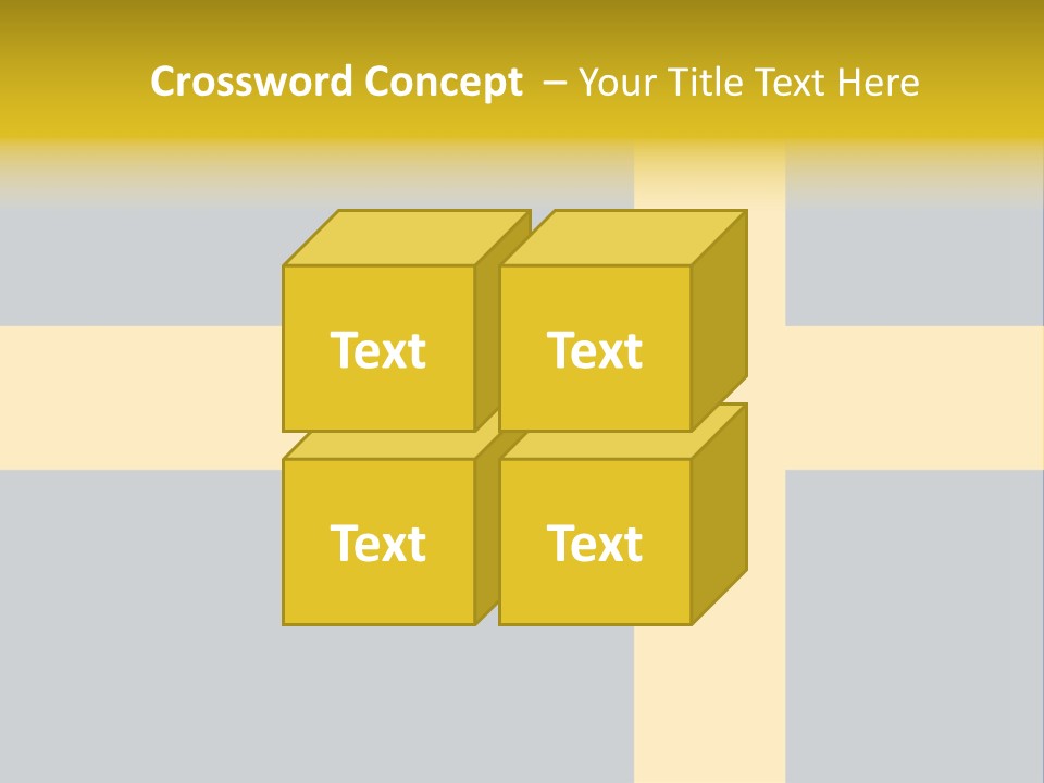 Yellow Flag Nobody PowerPoint Template