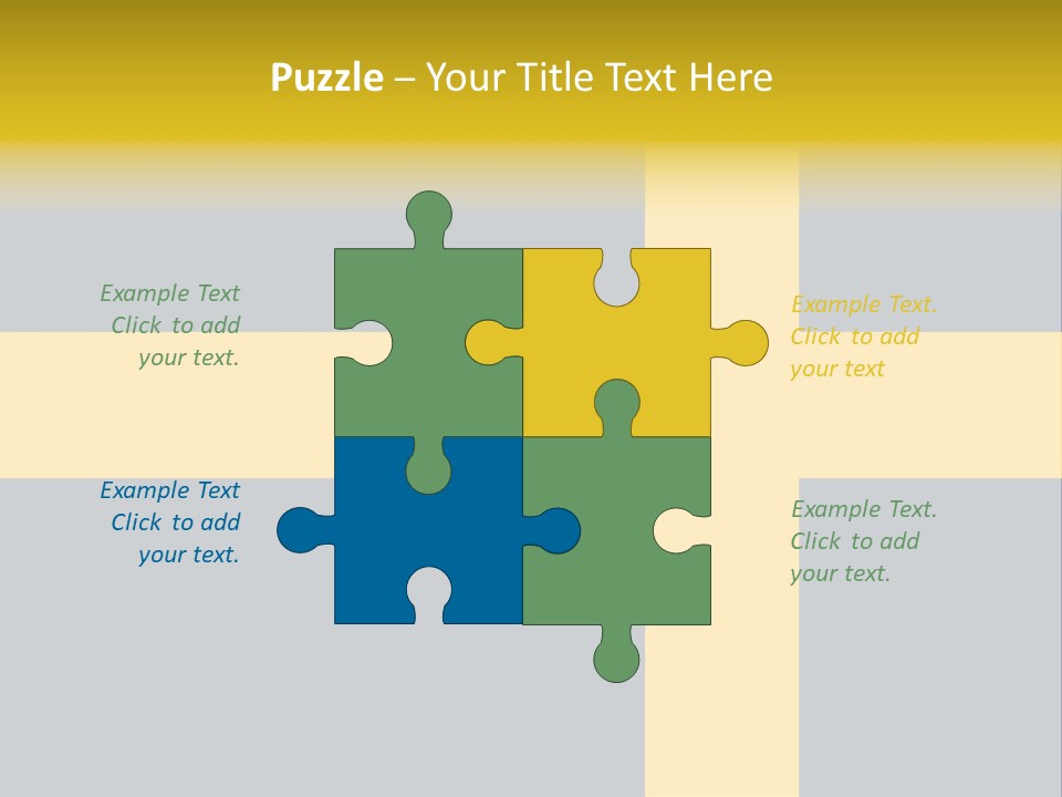 Yellow Flag Nobody PowerPoint Template