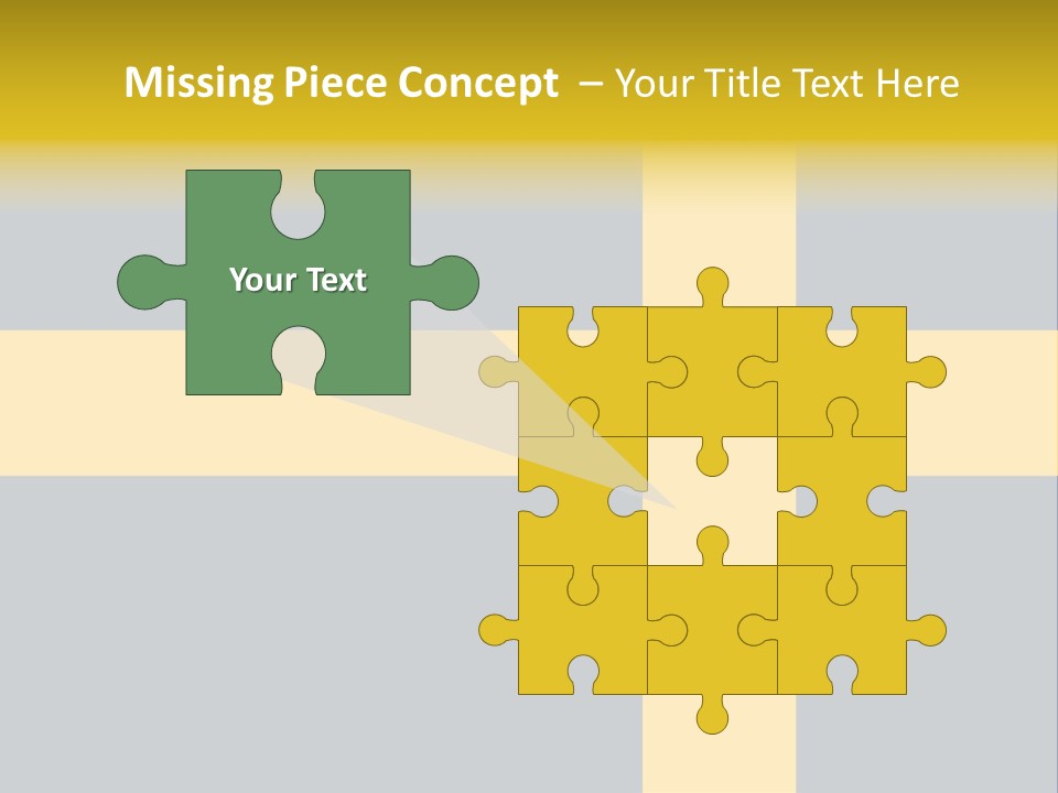 Yellow Flag Nobody PowerPoint Template