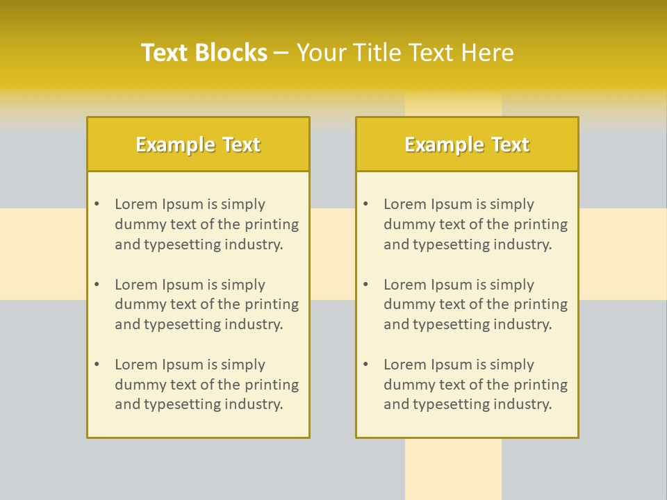 Yellow Flag Nobody PowerPoint Template