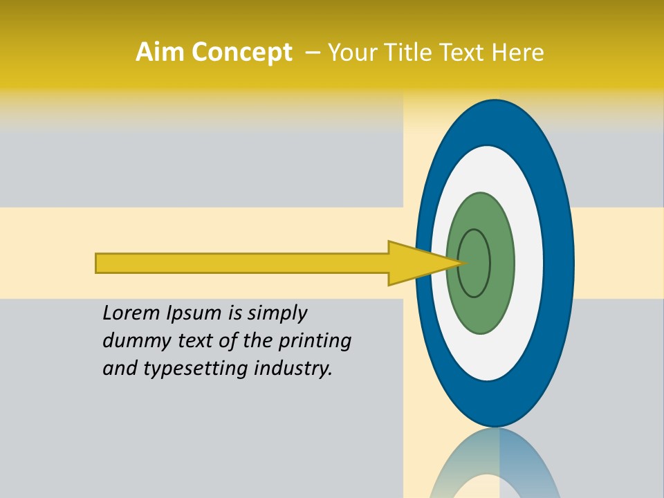 Yellow Flag Nobody PowerPoint Template