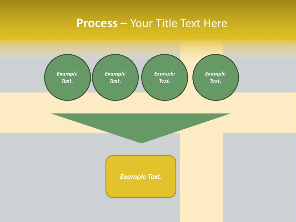 Yellow Flag Nobody PowerPoint Template