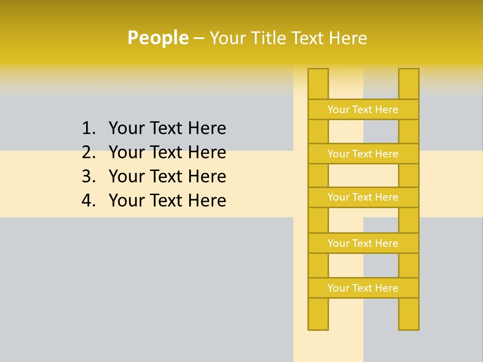 Yellow Flag Nobody PowerPoint Template