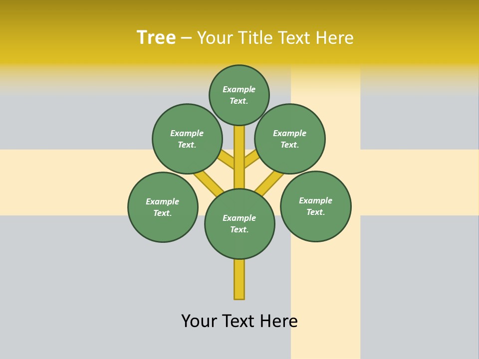 Yellow Flag Nobody PowerPoint Template