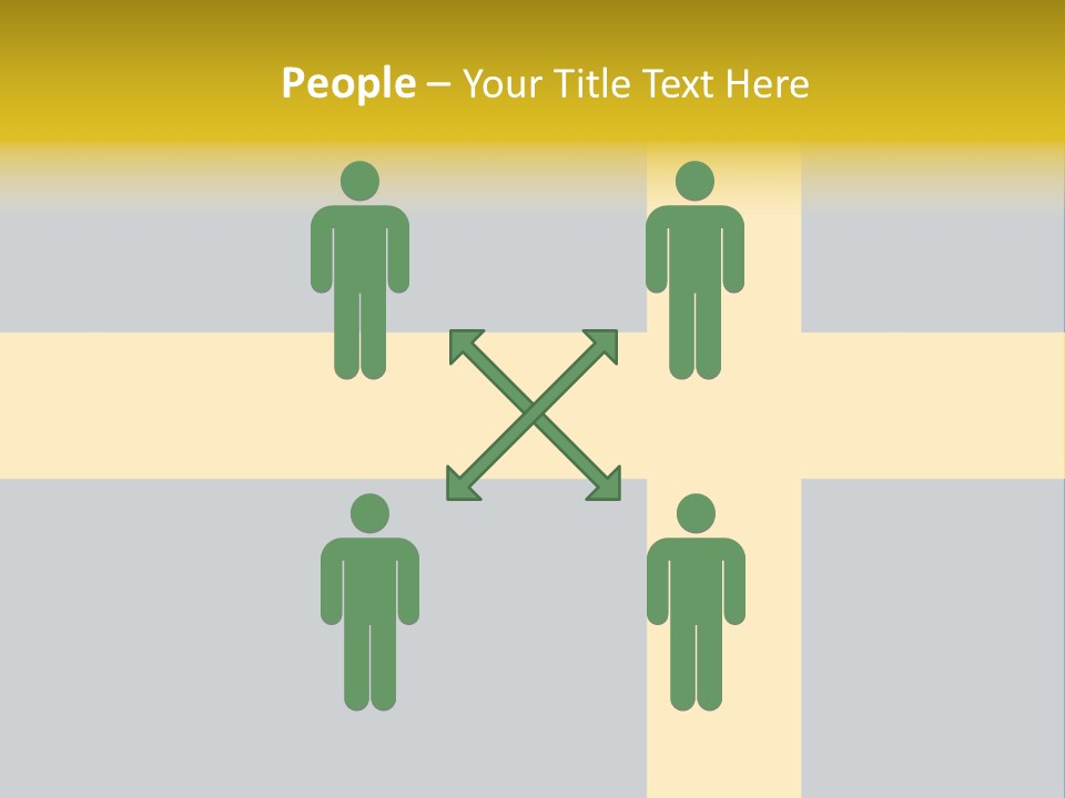 Yellow Flag Nobody PowerPoint Template