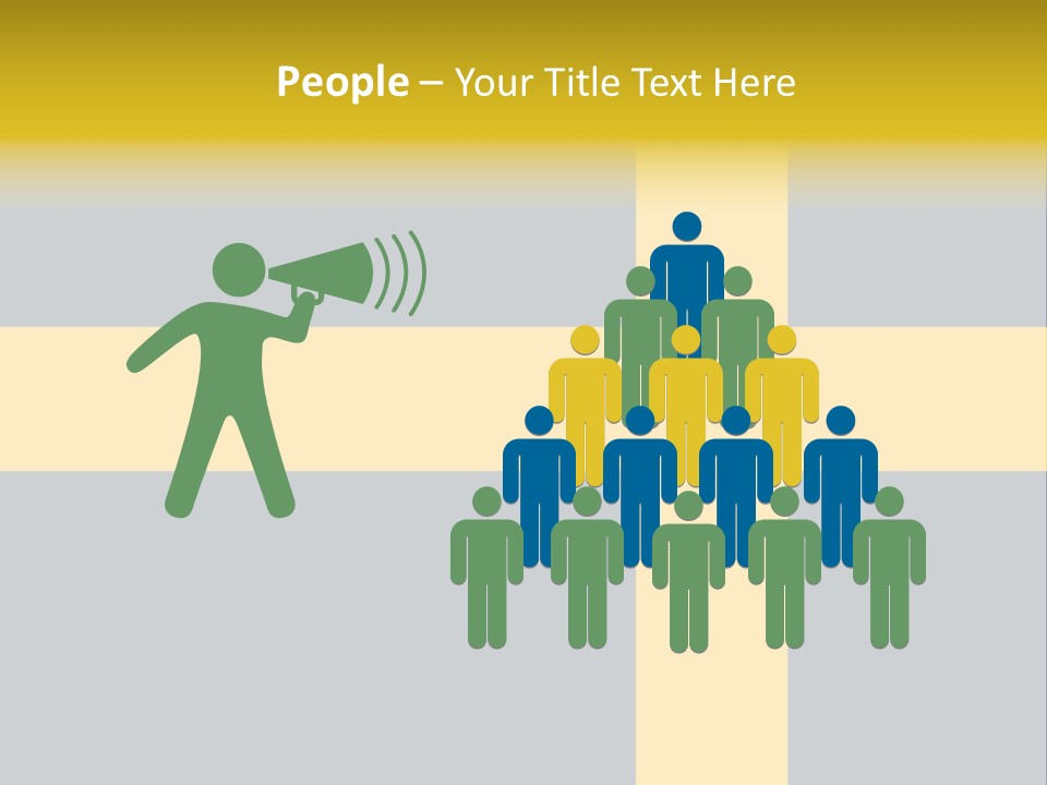 Yellow Flag Nobody PowerPoint Template