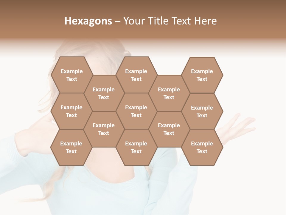 Nice Businesswoman Blonde PowerPoint Template