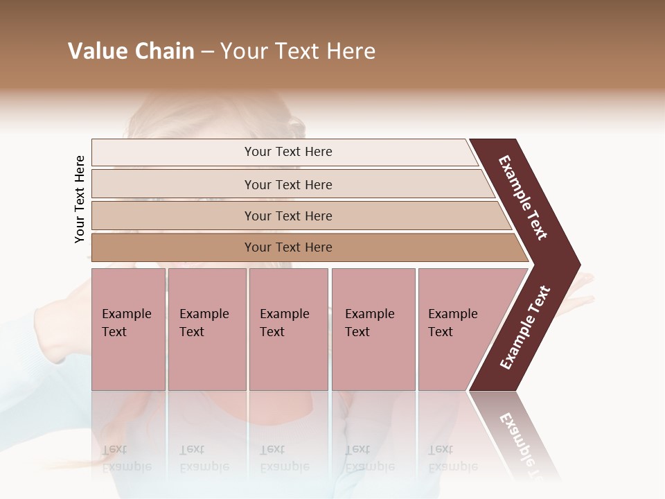 Nice Businesswoman Blonde PowerPoint Template