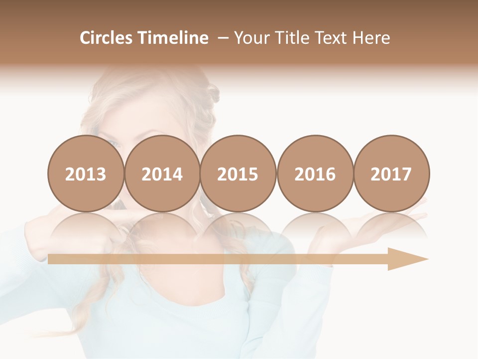 Nice Businesswoman Blonde PowerPoint Template