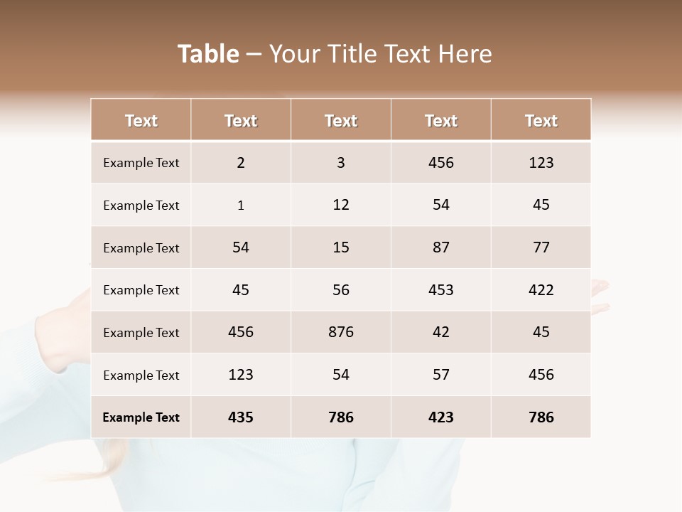 Nice Businesswoman Blonde PowerPoint Template