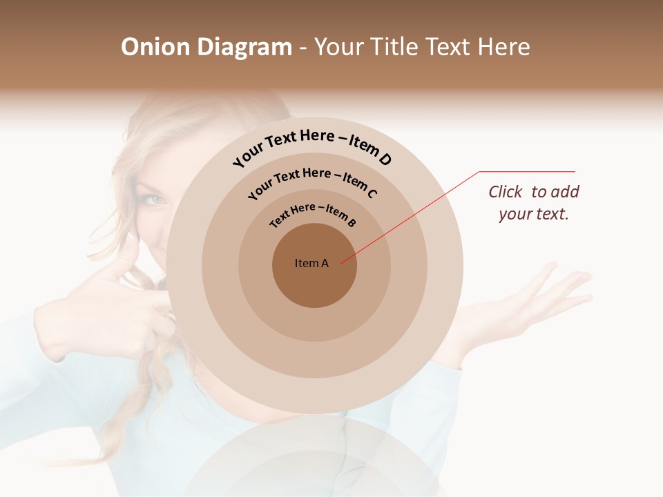 Nice Businesswoman Blonde PowerPoint Template