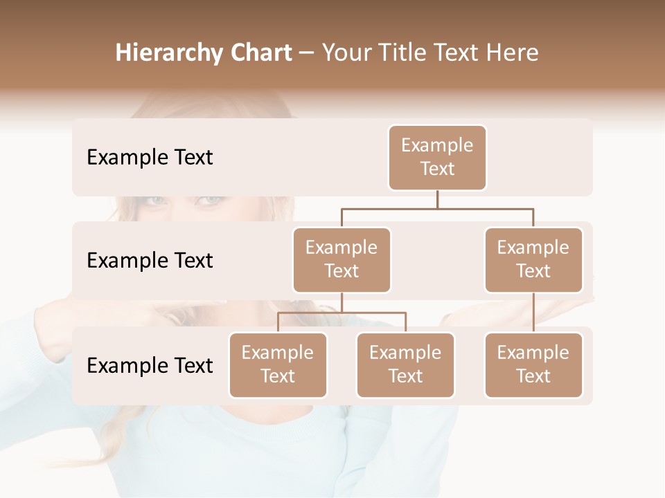 Nice Businesswoman Blonde PowerPoint Template