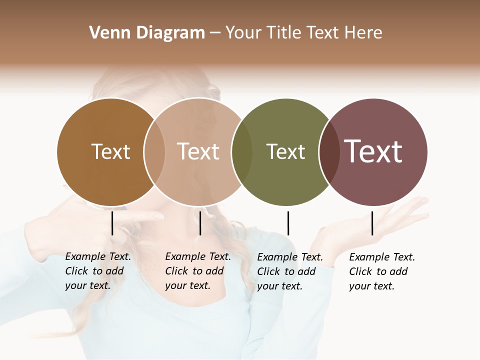 Nice Businesswoman Blonde PowerPoint Template